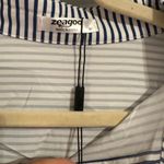 Zeagoo NWT  Navy and White Striped Shirt Photo 1