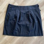 Halogen Women’s Black Purple Checked Pleated Skirt Size 14 NWT Photo 9