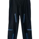 Ralph Lauren Women's Cargo Weather Black Contrast Blue Zippers Pants Size 2 Photo 0