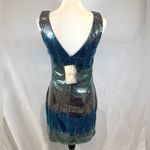 Lila Rose Lily Rose stunning silver and blue waterfall sequin mini dress size large NWT Photo 3