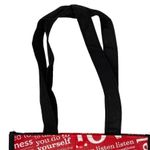 Lululemon Friends are More Important Than Money Shopping Tote Bag Red Black Photo 1