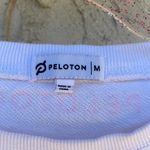 Peloton  Size medium pink white long sleeve athletic top feminine Photo 3