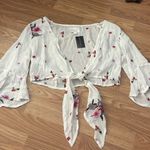 Lost + Wander  Senorita Floral Crop Top Size Medium Photo 8