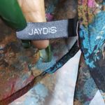 I Jeans By Buffalo Dark Floral Boho Sheer Ruffle Button Up Top Size Small Green Photo 5