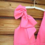 Mac Duggal  49454 Womens Pink SLEEVELESS V NECK BOW DETAIL MERMAID GOWN Photo 8