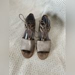 Paul Green  Morea Lace-Up sandal color Gray shimmer size 7.5 Photo 1