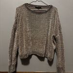Romeo + Juliet Couture  gray Striped Sweater sz M Photo 0