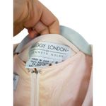 Maggy London Vintage Set Sheath Dress Jacket 8 Pink Floral Pearl Coquette Brunch Photo 4