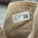 Toms Everly Cut Out Leather Suede Stacked Heel Booties Cream Womens 9 Almond Toe Photo 10