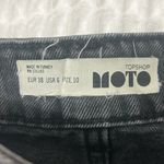 Topshop  Moto Black Denim Skirt Size 6 Photo 2