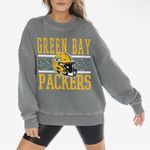 Game day Couture Green Bay Packers Crewneck Gray Size M Photo 0