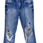 ZARA  Destroyed Jeans Blue Denim Distressed Women’s Size 4 Photo 2