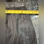 Ralph Lauren Lauren  | Grey Wool Pinstripe Classic Pencil Skirt Size 14 NWT Photo 6