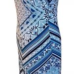 White House | Black Market Reversible Reversible Scarf-Print Knit Sheath Dress M Photo 11