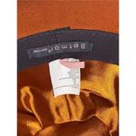 New Rust Betmar Tegan Wool Felt Cloche Hat Fedora Black Feathered Trim Accessory Orange Photo 9