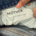 NWT Mother Superior The Dutchie Short Fray Cowboys‎ Don't Cry Blue Size 24 Photo 8
