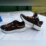 Nike Black Athletic Shoes with Multicolor Accents Photo 6