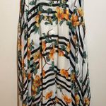 ASOS NWT  Bandeau Midi Dress White Black Stripe Orange Floral Off Shoulder Size 4 Photo 10