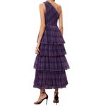 Hutch Tiered Floral Xala Dress in Purple Multi, Size US 12 Photo 2