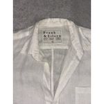 Frank & Eileen White 100% Linen Button Front Shirt Women's Large Photo 6