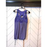 Lululemon  Women’s 12 Purple Racerback Cut out Built in Bra Athletic Tank Top Photo 1
