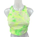 Lululemon Energy Green Tie Dye High Neck Sleeveless Sports Bra Crop Tank Top 10 Photo 0