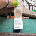 Vintage navy green polka dot double knit polyester blazer cardigan Blue Photo 4