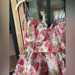 Strawberry babydoll mini dress bows corset straps ruffles matne bella barnett Red Size M Photo 6