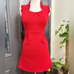 Anthropologie  THML Red Textured Sleeveless Ruffle Detail 2 Pocket Dress Photo 1
