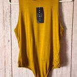 Saints 21 Mustard Yellow Sleeveless Bodysuit Sz S NWT Photo 2