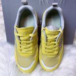Vionic Ayse Womens Suede Trim Lace Up Athletic Running Shoes in Yellow Size 6 Photo 3