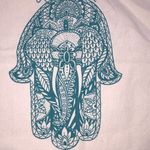 Lucky Brand  hindu namaste elephant canvas tote bag Photo 3