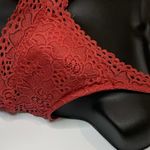 Chic La Vie Dark Coral Lace Bralette (L) Size L Photo 1