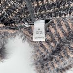 ASTARS Cupcakes Cardigan Blush Pink Gray Stripe Eyelash Pockets Long Size Small Photo 12