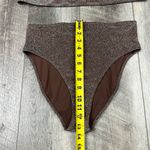 SKIMS Brown Metallic Bikini Set Photo 10