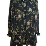 Loft Floral Long Sleeve Smocked Ruffle Dress Photo 0