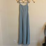 Revelry Slouch Neck Bridesmaid Maxi Dress size 6 Blue Photo 6