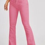 SheIn High Waist Lace Up Front Flare Leg Jeans Photo 0