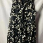 Lane Bryant WO SIZE 20 SHEER OVERLAY LINED DRESS FLORAL DESIGN BACK TIE CLEAN Photo 7