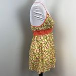 Free People  Floral Boho Babydoll Cotton Racerback Tank Top Size 6 Hippie Whimsy Photo 2