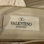 Valentino Garavani Patent Enamel Leather Ribbon Espadrille Sandals Wedge 37 6.5 Photo 10