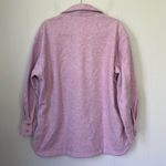 H&M Pink Button Up Collared Shacket Shirt Jacket ~ Polyester Viscose ~ Size M Photo 1