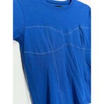 Michael Lauren $120 New  Corset Stitch Tee - Blue - small Photo 1