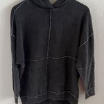 Wild Fable  Charcoal Patchwork Hoodie Neutral Boho Medium Photo 0