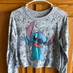 Disney Stitch  Long Sleeve Crop Top Medium Photo 0