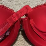 Victoria's Secret Victoria’s Secret Red Lace Balconette Bra Photo 4