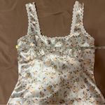Princess Polly Berlin Satin Mini Dress White Floral Photo 4