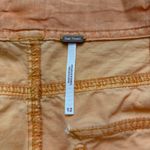 Free People The Thing Is Low Rise Utility Pants Cotton Orange Women's Size 12 Photo 2