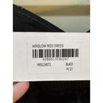 Mon Renn Winslow Midi Dress Linen Strapless Black Minimalistic Women Size‎ M/10 Size M Photo 6