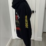 Butter Super Soft Black Embellished One Love Full Zip Hoodie Size L Photo 3